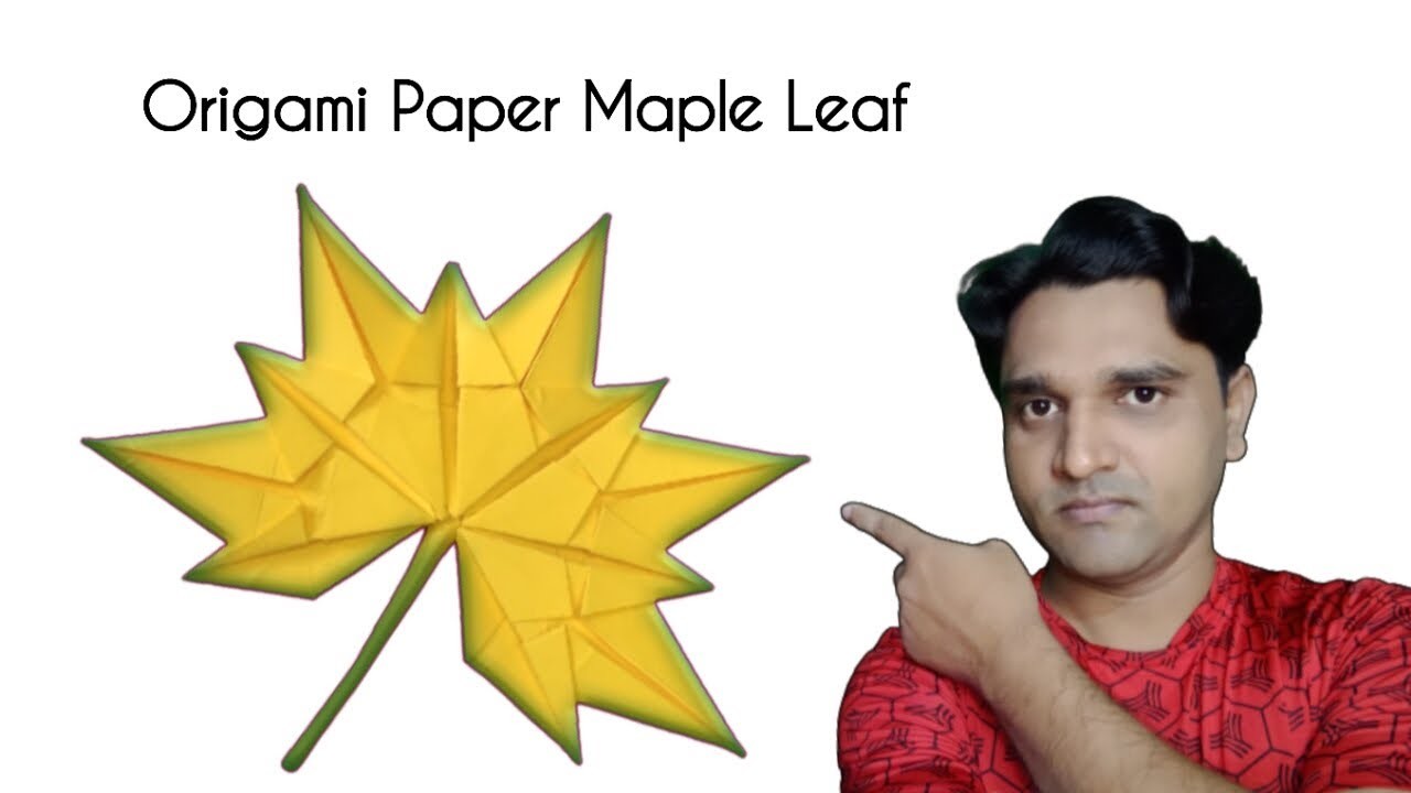 Origami Paper Maple Leaf???? | Paper Leaves ???? Making | | कागज़ की पत्तियां Banane ka sabse aasan tarika