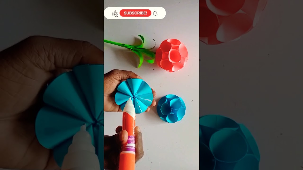 Paper crafts - කඩදාසි බෝලය - paper ball