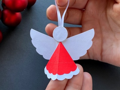 Weihnachten Basteln: Weihnachtsengel basteln mit Papier - Weihnachtsdeko selber machen