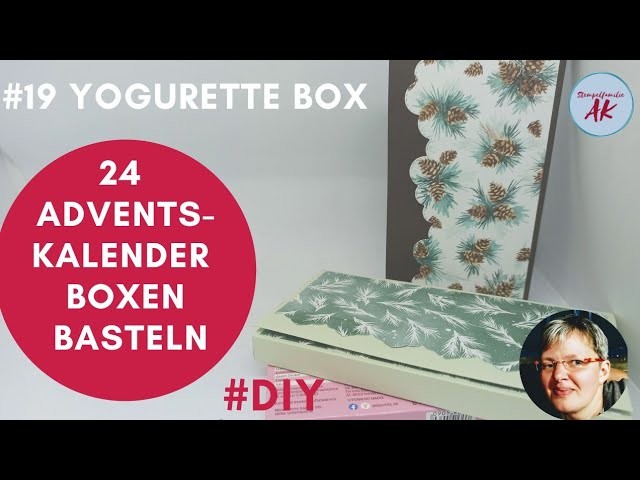 #19 Yogurette Box basteln - 24 Adventskalender Boxen  Stampin' Up! Anleitung Schokoladenverpackung