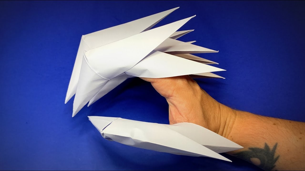 How to Make a Paper Claws | Halloween Origami Claws | Halloween Decor Ideas | Easy Origami ART