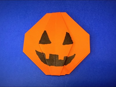 How to Make a Paper Pumpkin | Halloween Origami Pumpkin | Halloween Decor Ideas | Easy Origami ART