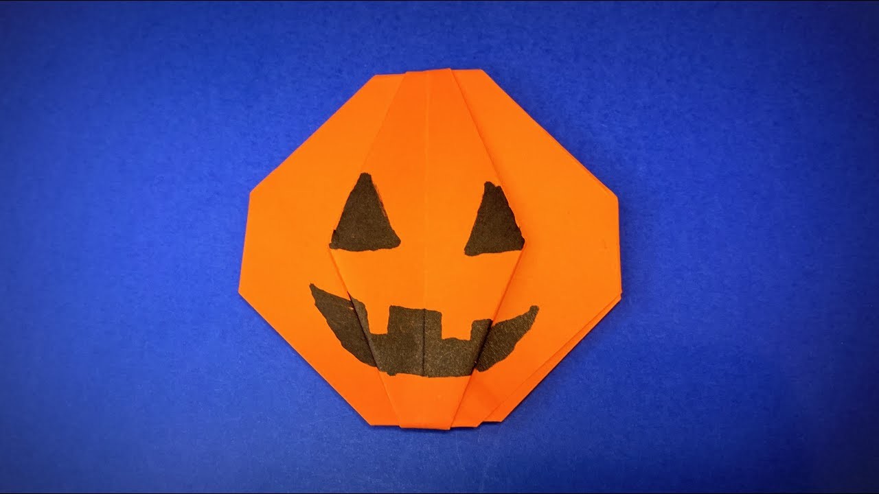 How to Make a Paper Pumpkin | Halloween Origami Pumpkin | Halloween Decor Ideas | Easy Origami ART