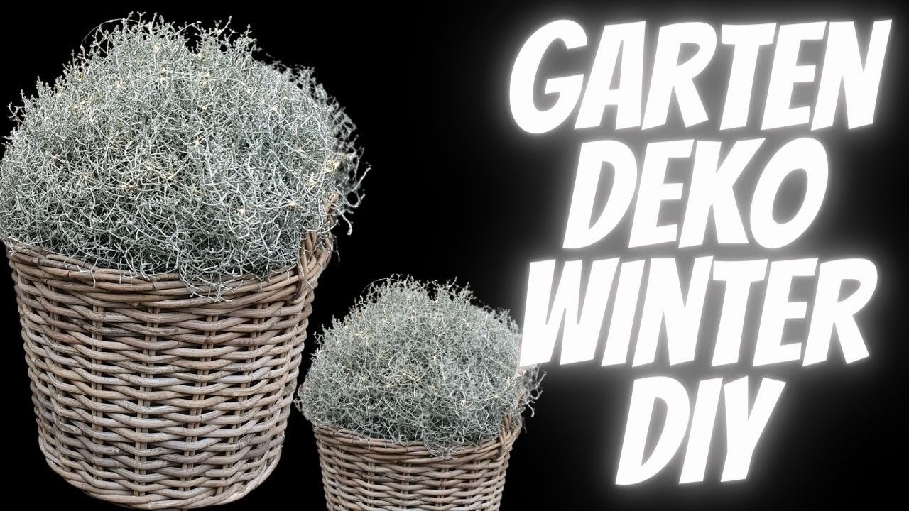 Winter Deko Trend 2021 - Garten oder Haus Deko - DIY Anleitung Haus Gartendeko einfach & schnell