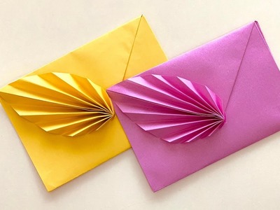 YAPRAK DESENLİ ZARF YAPIMI ✉️???? | Zarf Yapımı | Envelope Making