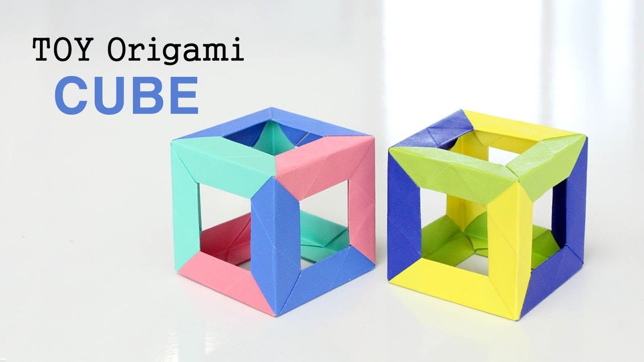 3D Paper Cube origami I funny paper craft