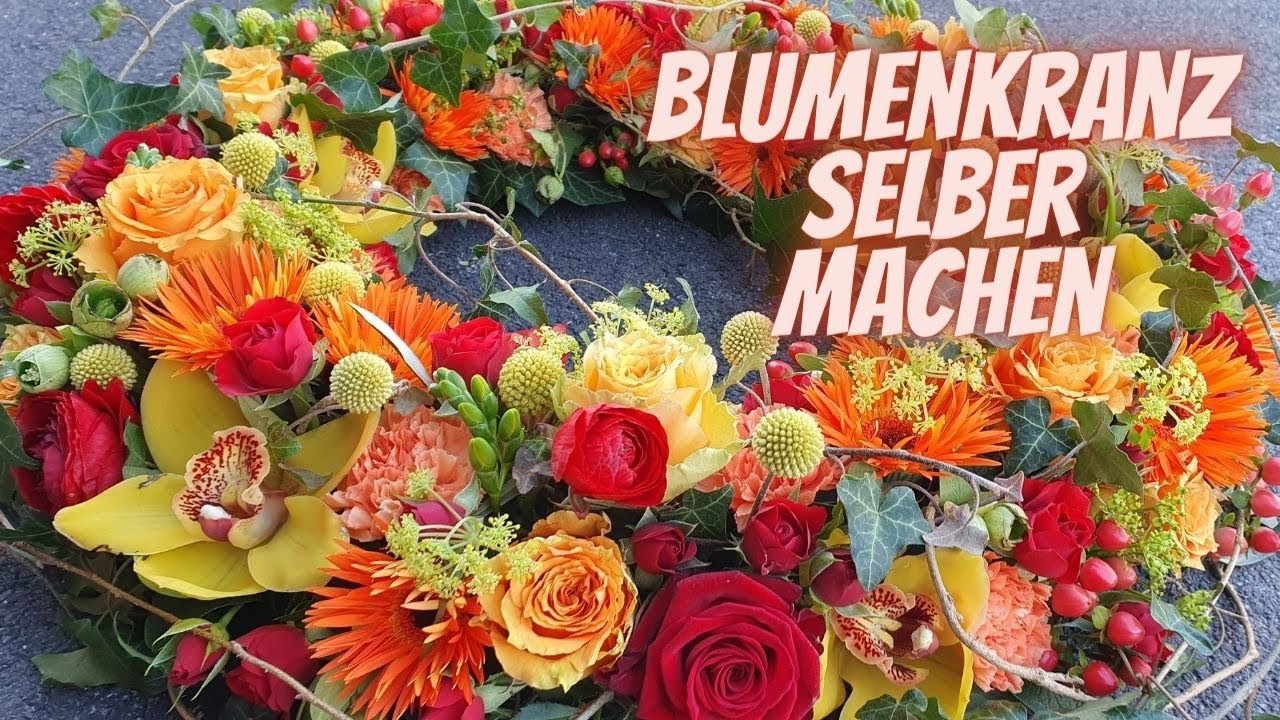 Blumenkranz selber machen - DIY Floristik Anleitung vom Blumenmann