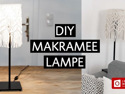 DIY Makramee Lampe basteln | Upcycling | #jetztwohnen