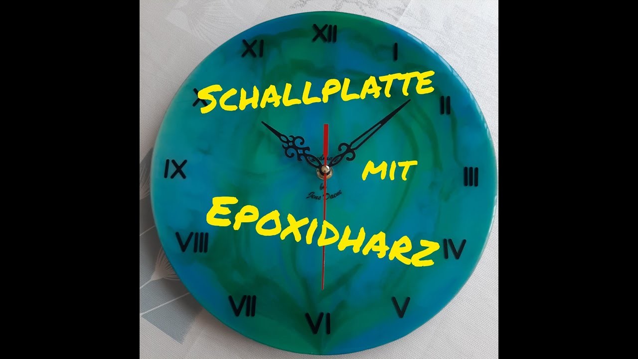 Epoxidharz - Wanduhr #03 selber gestalten