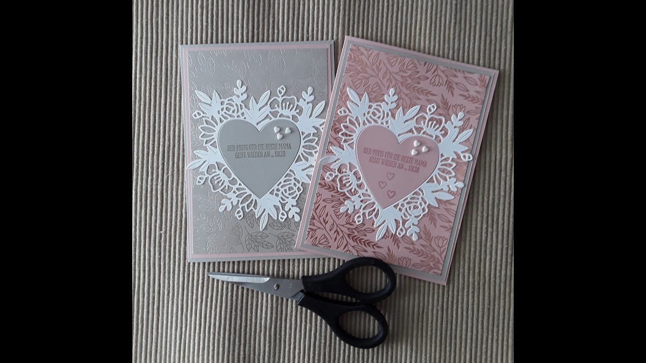 Grußkarte rum Muttertag mit der Produktreihe Für immer im Herzen