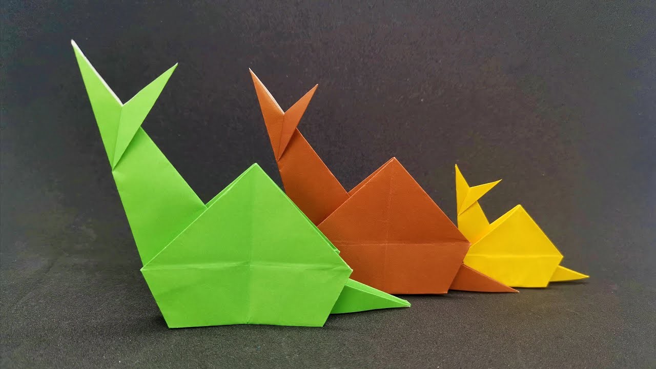 Origami Schnecke basteln - How to make a snail - DIY Bastelideen