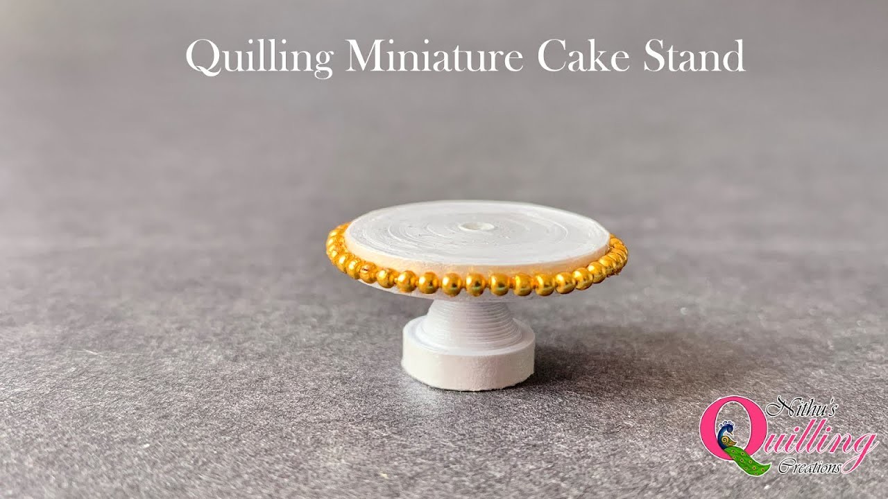 Quilling Cake Stand #paperquilling #handmade #3dquilling #cakestand #quillingcake