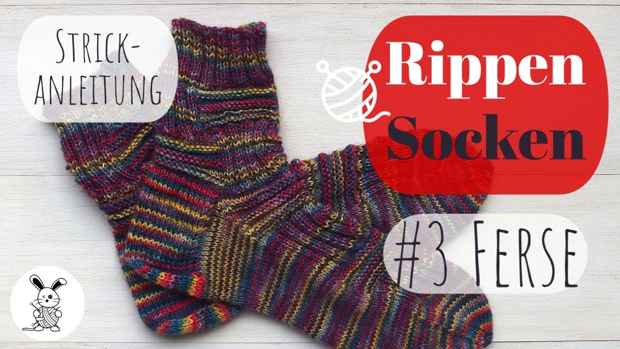 Rippen Socken #3 Ferse