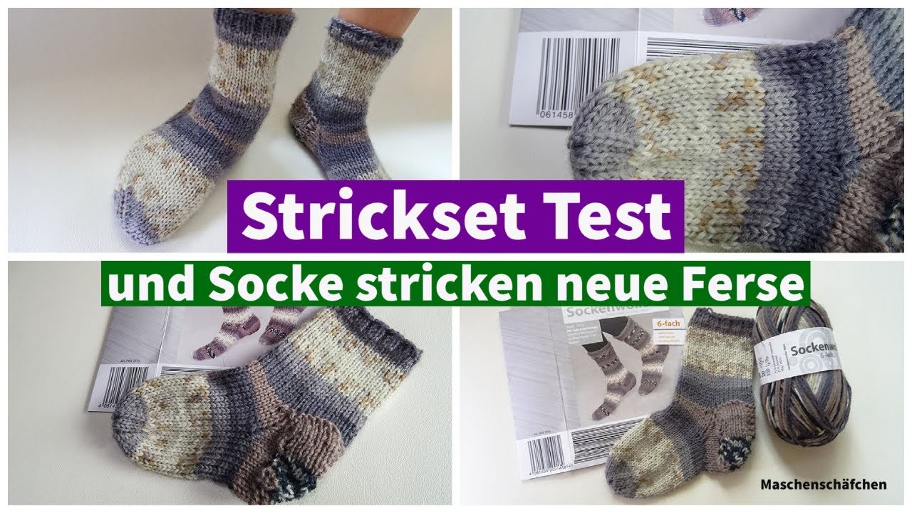 Strickset Test. Strümpfe stricken. Socken stricken. Test + Socken stricken. Maschenschäfchen