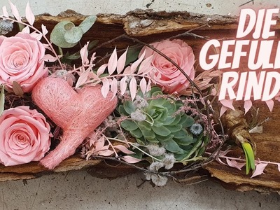Tischdeko Idee zum selber machen - Rustikale Tischdeko mit Konservierten Rosen zum selber machen