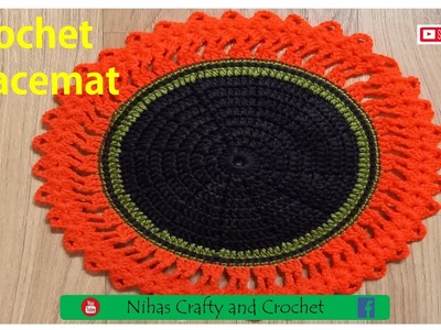 কুশিকাটার প্লেইস ম্যাট।। How to Crochet Placemat?
