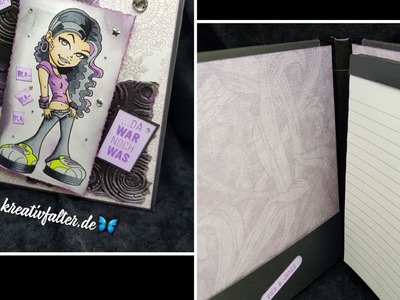 Tutorial: Cover für einen A6 Notizblock
