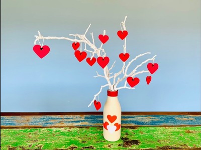 Valentinstags- Muttertags- Geschenk basteln- Herzchen -Baum ????
