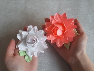 Wie kann man eine Rose aus Papier basteln. Papierrosen DIY