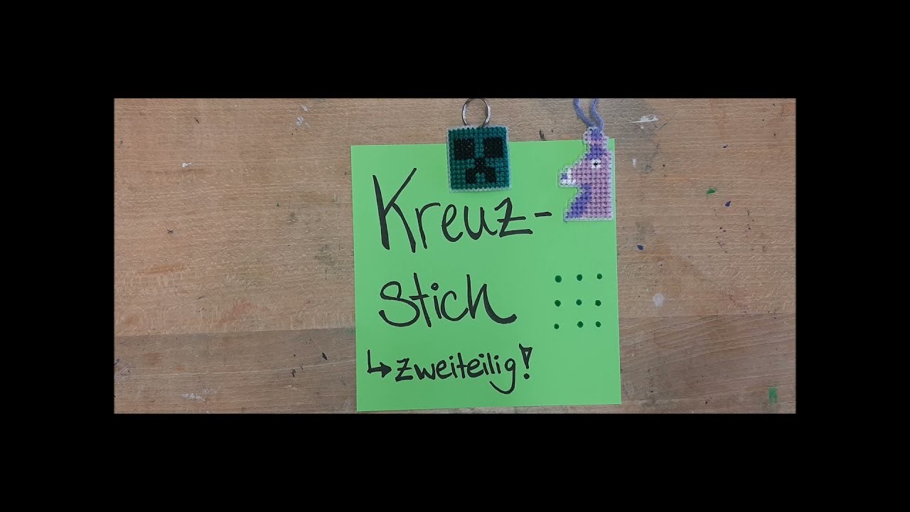 5 - Kreuzstich Sticken - schwierig: zweiteiliger Stich - Pixelbild - vergrößertes Bild sticken