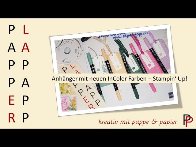Anhänger mit den neuen In Color Farben von Stampin' Up!