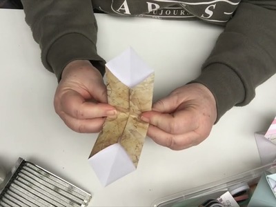Anleitung Tutorial DIY praktische Box Schachtel zum zusammenfalten Origami