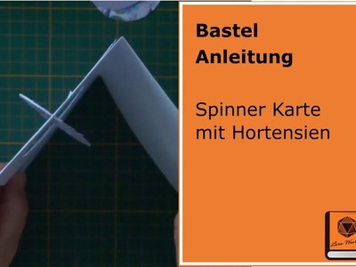 Bastel Anleitung Spinner Karte Hortensie in A5. A6 mit Papier, Stempel, Stampin Up, Action & Co.