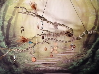 Baumperlen Windspiel für den Oberpfalz Indianer