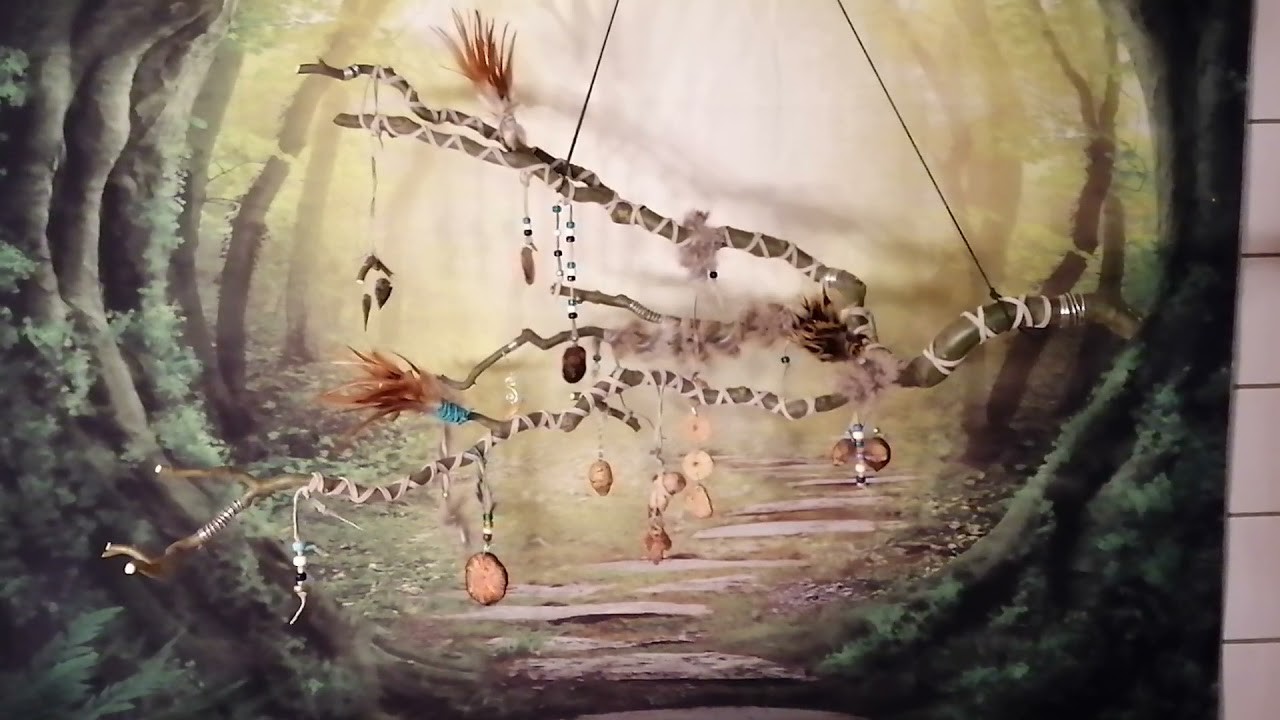 Baumperlen Windspiel für den Oberpfalz Indianer