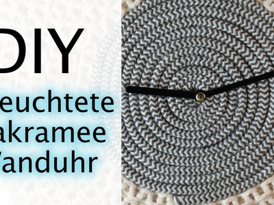 DIY Beleuchtete Makramee-Wanduhr - Neon Sailor Style ????