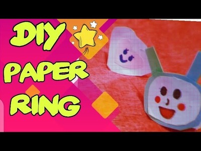 DIY paper ring idea|•very easy and simple||cute crafts||cute crafts show.