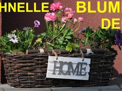 Frühlingsdeko für den Eingangsbereich - ein schnelles DIY zum Selber Machen