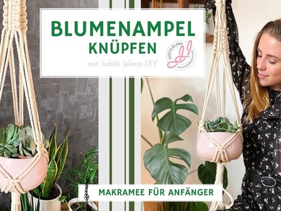 Makramee Blumenampel | DIY | Schritt für Schritt Anleitung für Anfänger | plant hanger (engl sub)