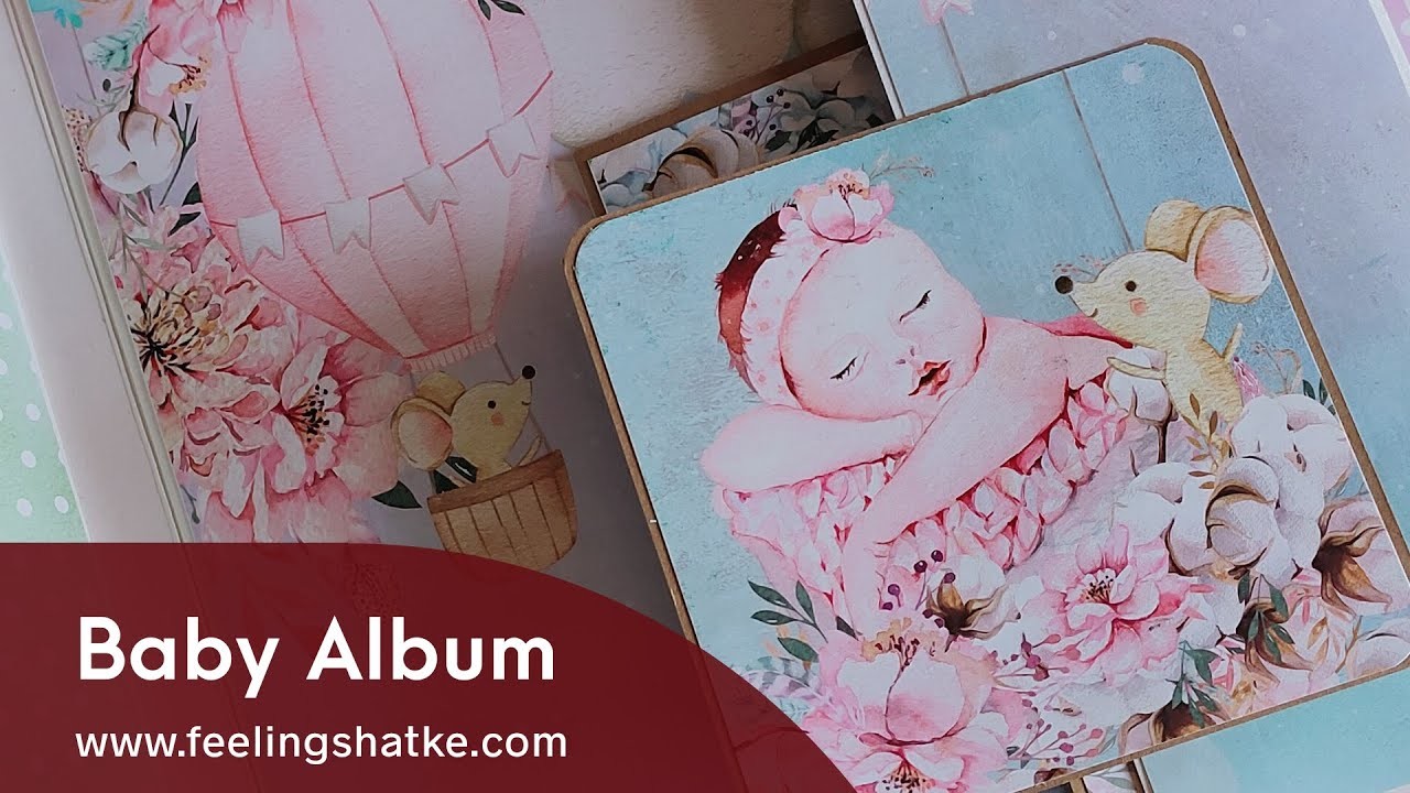 Pregnancy Album I Baby Album I Handmade Baby Scrapbook