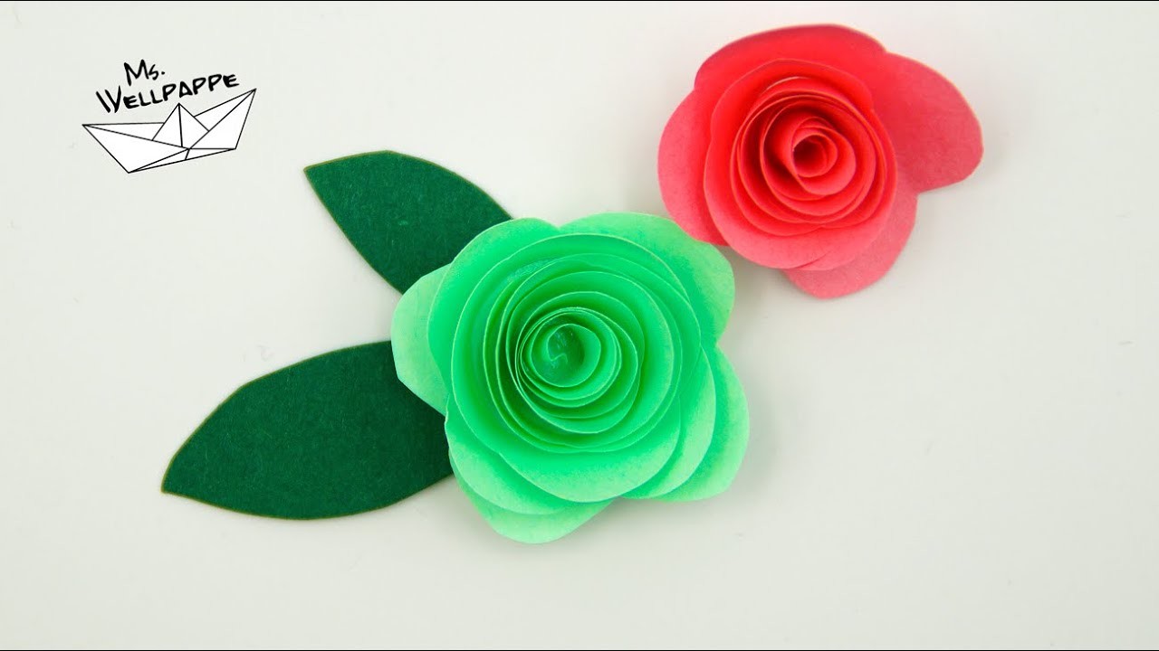 Rosen aus Notizzettel basteln für z.B. Muttertagsgeschenke