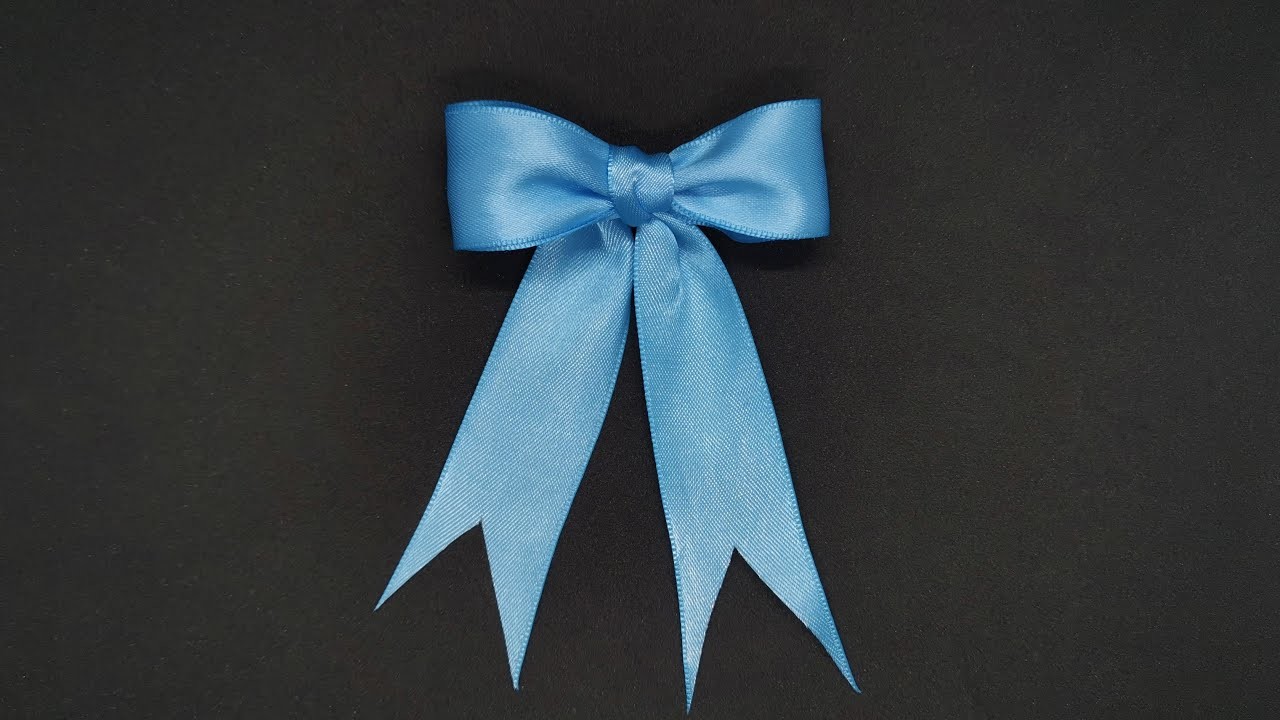 Schleife binden zum Geschenke einpacken - DIY einfache Geschenkschleife selber basteln - simple bow