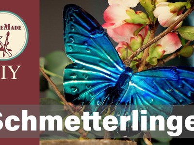 Schmetterlinge selber machen | Kreative Ideen mit Kupferfolie und Alcohol Ink | DIY | Butterfly