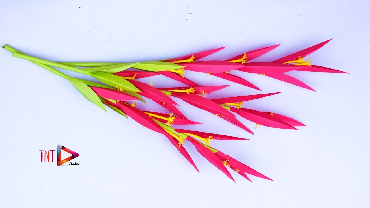 Simple and Beautiful Paper Flowers Stick | কাগজ দিয়ে পাতাবাহার ফুল | DIY Paper Crafts