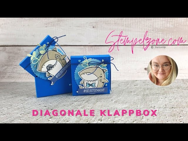 Bastelanleitung: Diagonale Klappbox für Nivea Creme | Stempelzone