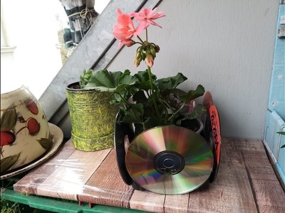 DIY - CD Blumentopf