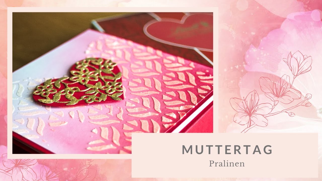 Muttertag Karte und Verpackung für Lindt Pralinen