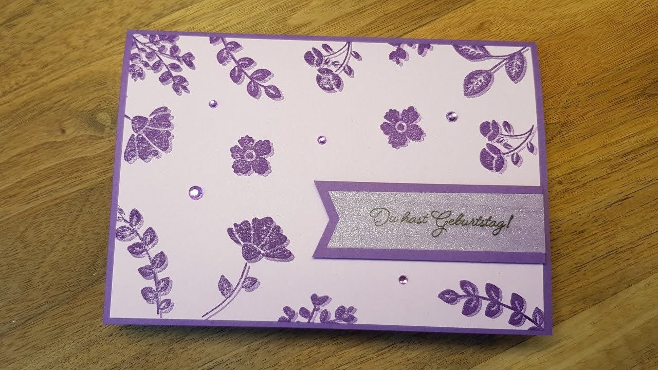 Schattentechnik mit Stempeln: eine schnelle Karte mit Wow