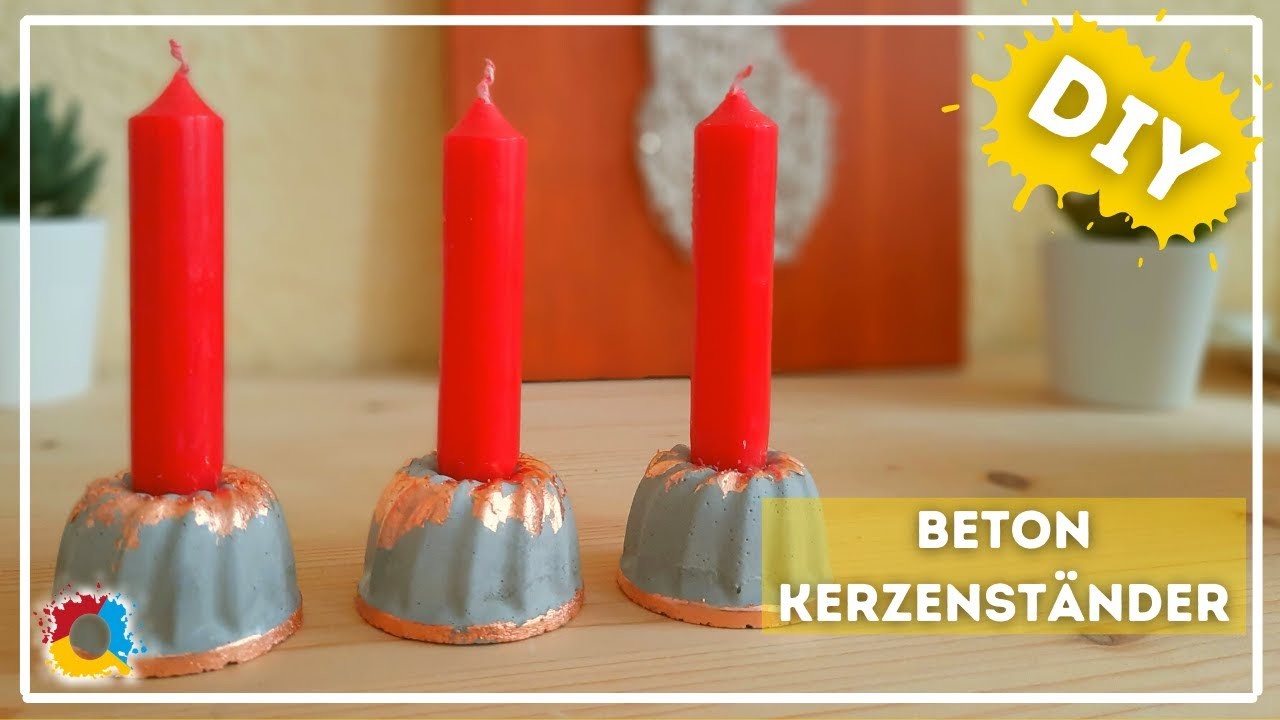 Beton Kerzenständer Mini-Gugelhupf einfach schnell selber machen