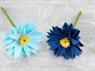 Blumen aus Papier selber basteln | einfache DIY Deko Idee | Papierblumen