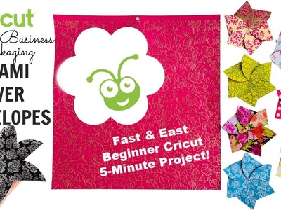 CRICUT Origami Flower Envelope Packaging | Beginner Fast & Easy