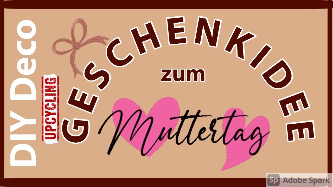 DIY Deco - Muttertags Geschenk, ein Spruch Dekoglas in Vintage Look - Tutorial - 2021