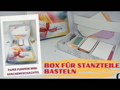 DIY Ordnung im Bastelzimmer - Box für Geschenkanhänger basteln - von Stampin' Up! Anleitung.Tutorial
