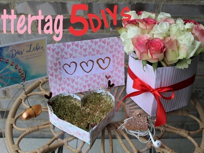 Geschenkideen zum Muttertag DIY | Kresseherz | Flowerbox | Kabelbutler | Bildhalter