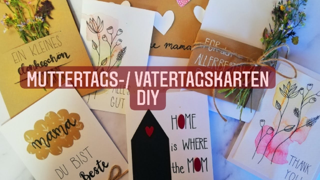 MUTTERTAGSKARTEN. VATERTAGSKARTEN DIY- Krealiv