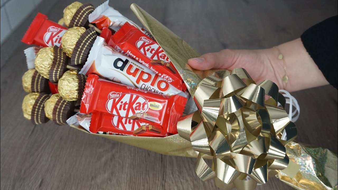 Perfekt zum verschenken ~ Geburtstags DIY Candy Strauß ~ Chocolate Bouquet ~ DIY Gifts ~♥ P&S